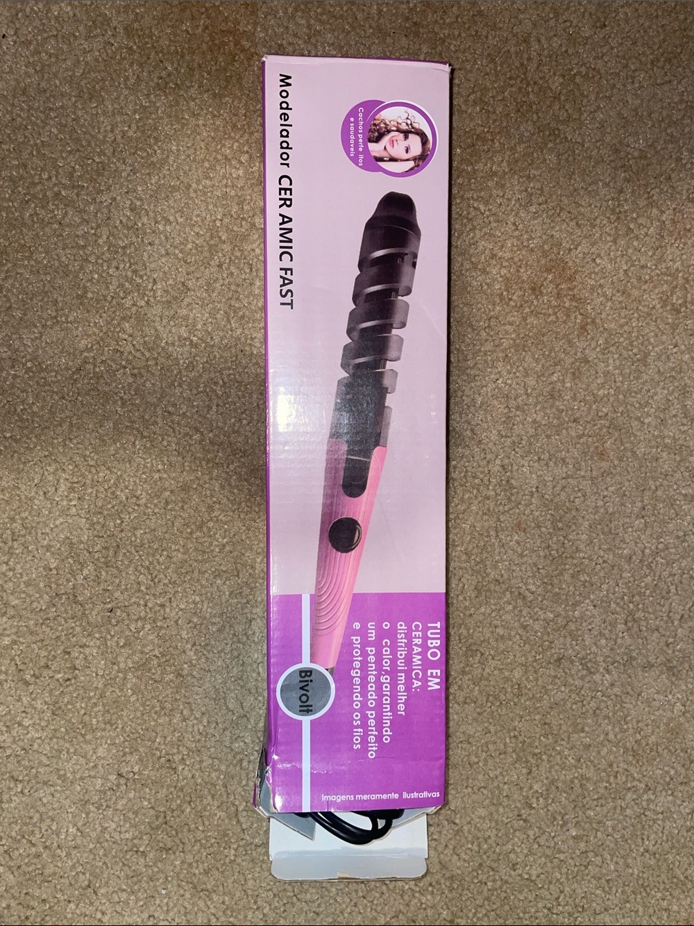 Noli Pink and Black Ceramic Curling Wand
